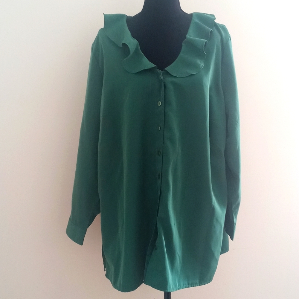 Green blouse